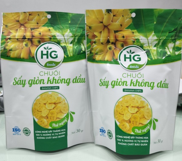 Chuối sấy giòn không dầu