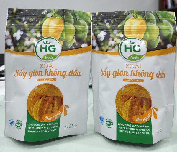 Xoài sấy giòn không dầu