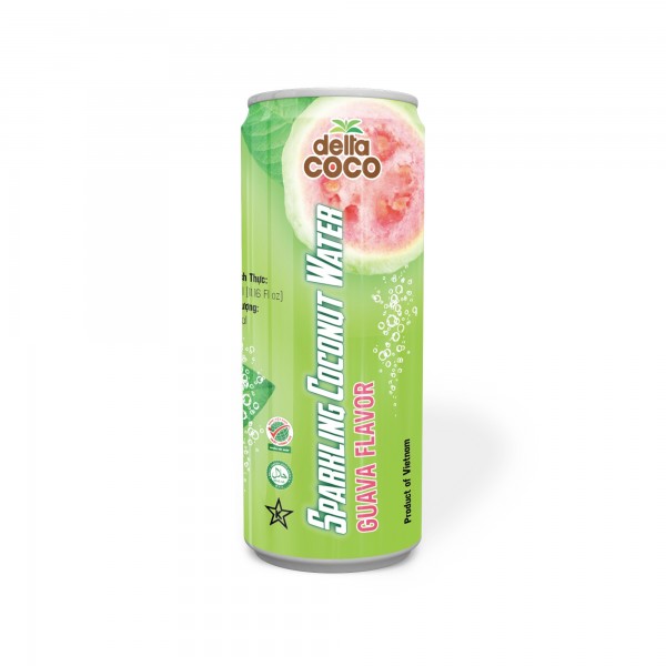 Sparkling Coconut Water Guava Flavor-CW-203-330-22029930