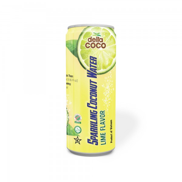 Sparkling Coconut Water Lime Flavor-CW-202-330-22029930